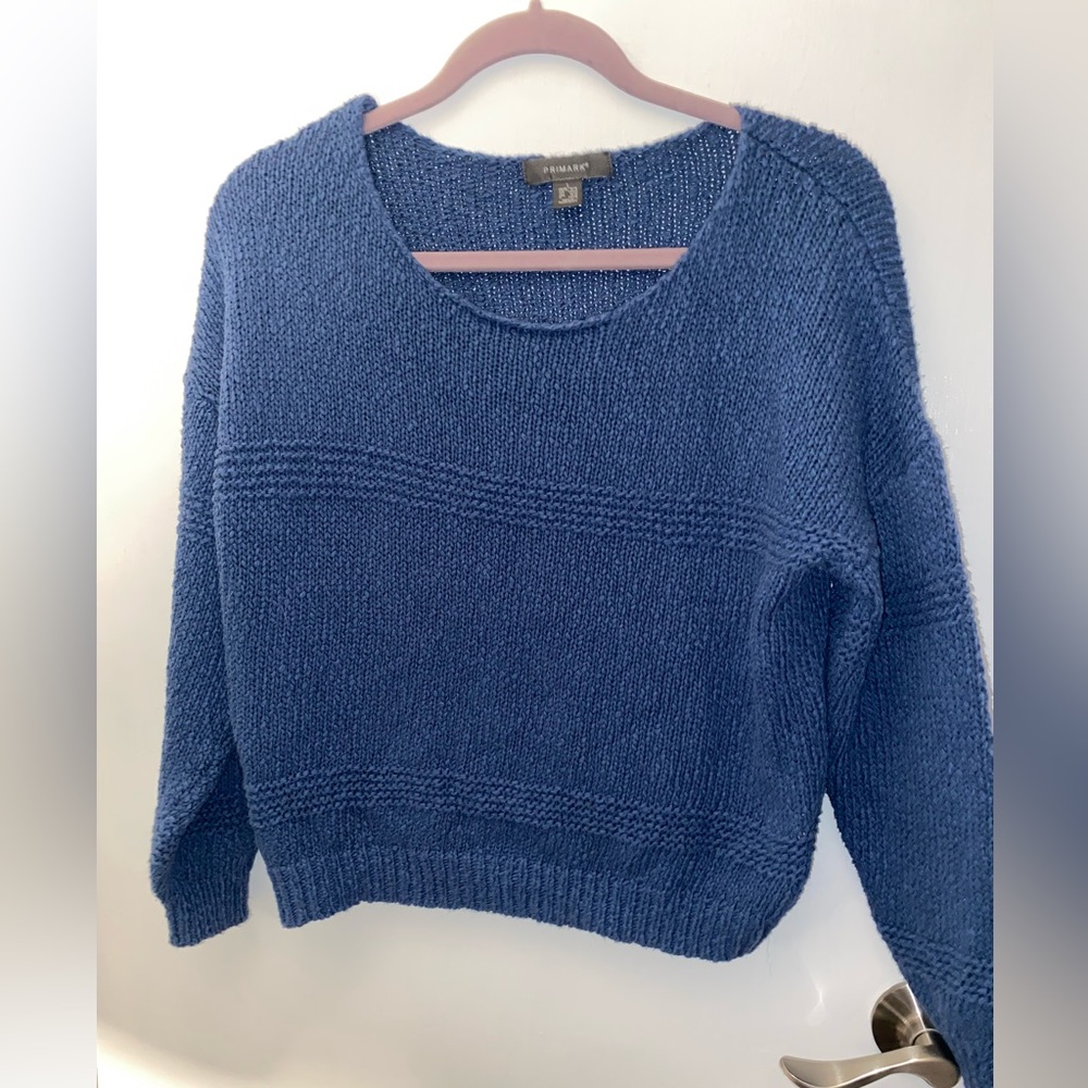 Blue sweater- primark says large but RUNS like a MEDIUM